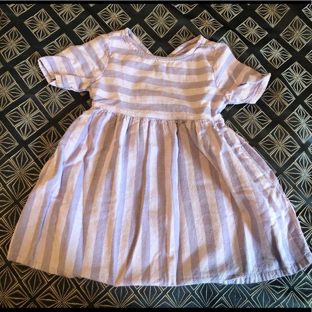 Lavender striped dress